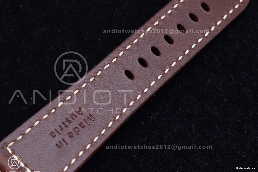 on Calfskin Edition Clone Brown PAM968 SunProtective Best Strap 1:1 Bronzo Brown VSF Dial Bezel and Ceramic 995 P.9010 V 0219